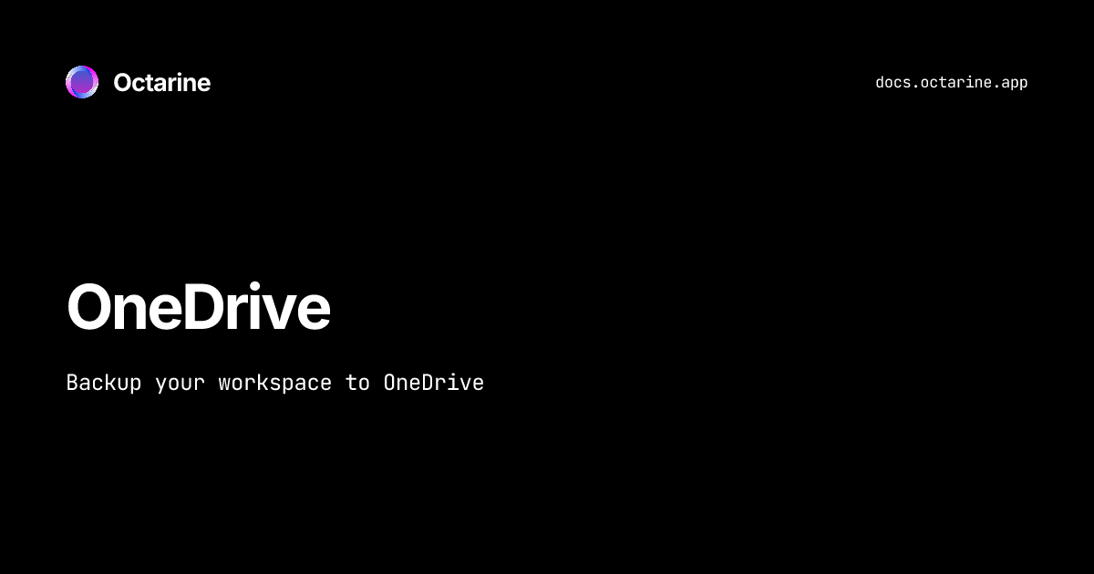 OneDrive — Octarine Docs